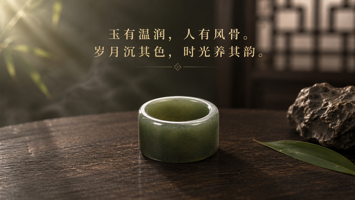 纯天然缅甸老坑翡翠玉戒指