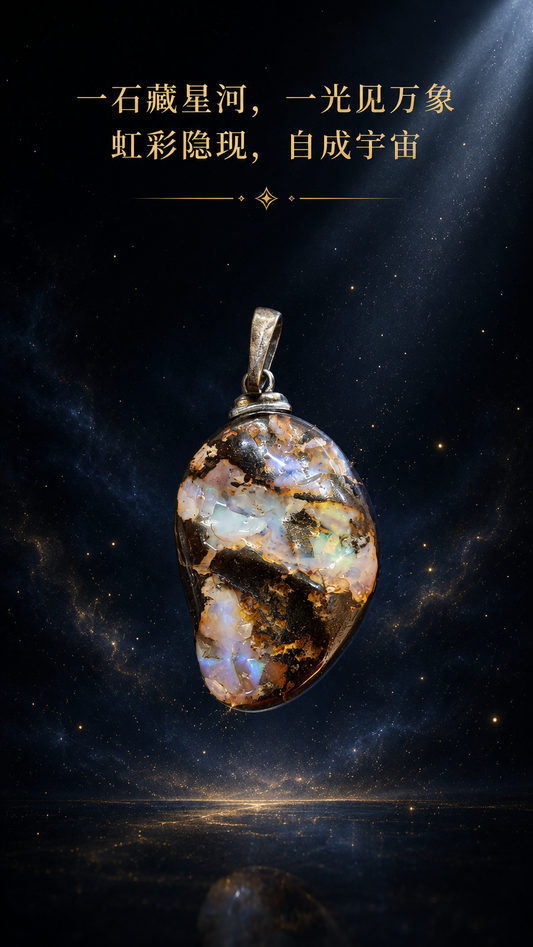 天然欧珀原石 OPAL 吊坠
