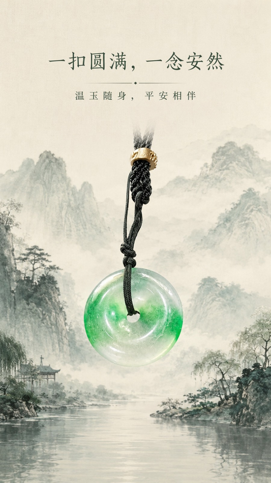 东陵玉平安扣