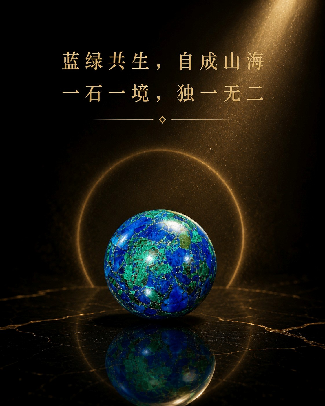 纯天然孔雀石 295 CTS